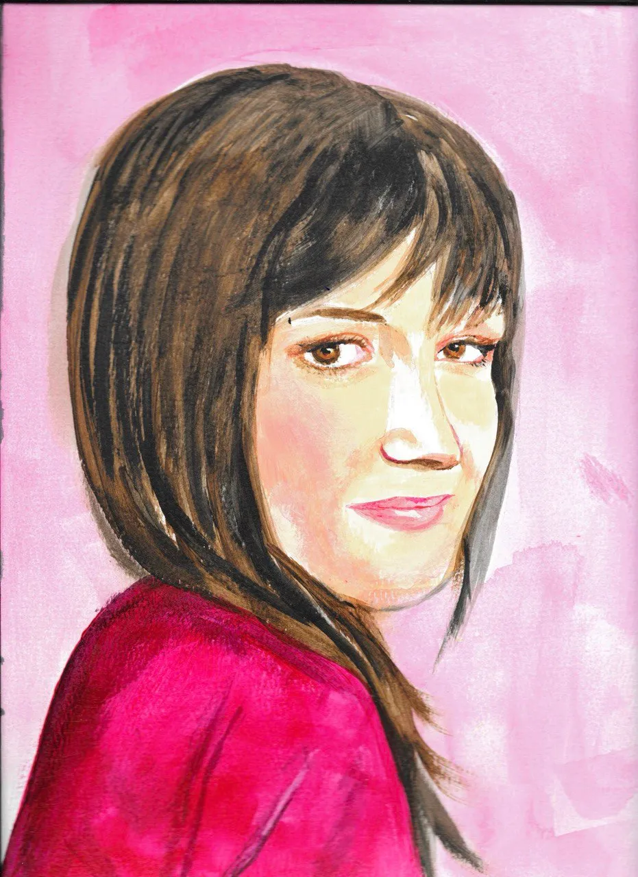 Portrait of Irina Danilovich by Liza Strizhenko