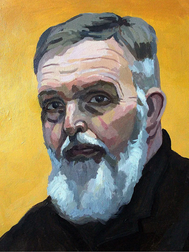 Portrait of Mikhail Simonov by Elena Stashkova