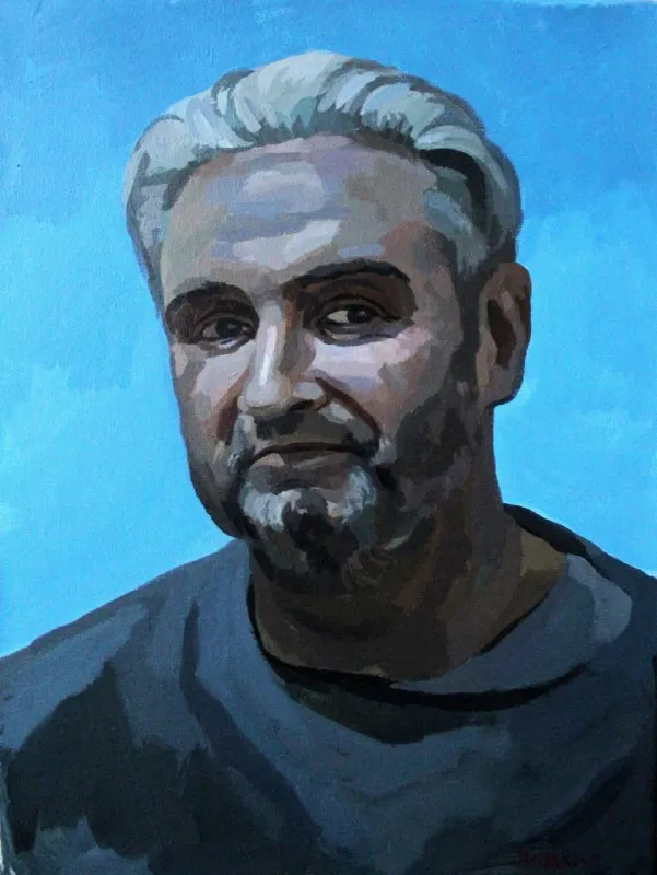 Portrait of Oleg Belousov by Elena Stashkova