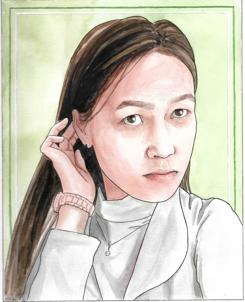 Portrait of Surlana Enchinova by Masha Volkova