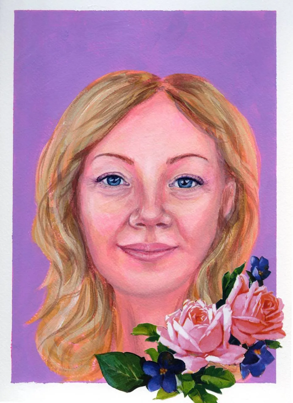 Portrait of Svetlana Khustik by Olga Sidikovskaya